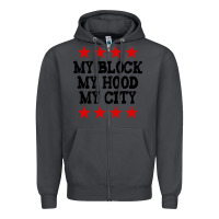 Smoke my block my hood my city Zipper Hoodie - artisFamous