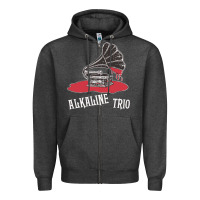 Charcoal Heather alkaline trio Zipper Hoodie - artisFamous