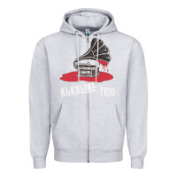 Heather Grey alkaline trio Zipper Hoodie - artisFamous
