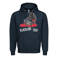 Navy alkaline trio Zipper Hoodie - artisFamous