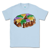Dusty Blue mardi gras king cake Classic Tee - RanaPortraitStore