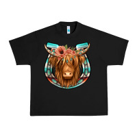 Black highland cow serape floral headband horseshoe Urban Heavy Tee - Jasminsmagicworld