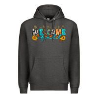 Charcoal Heather Welcome fall Premium Hoodie - Artiststas