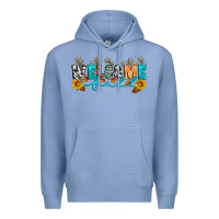Colony Blue Welcome fall Premium Hoodie - Artiststas