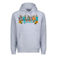 Heather Grey Welcome fall Premium Hoodie - Artiststas