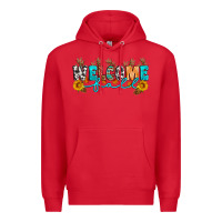 Red Welcome fall Premium Hoodie - Artiststas