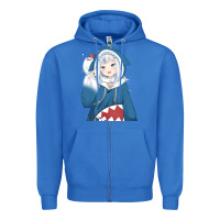 Smile Beautiful Gawr Gura Zipper Hoodie | Teevron