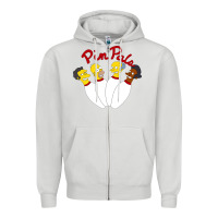 Dove Grey pin pals The Simpsons Zipper Hoodie - artisFamous