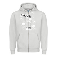 Dove Grey alkaline trio Zipper Hoodie - artisFamous