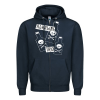 Navy alkaline trio Zipper Hoodie - artisFamous
