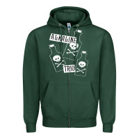 Sports Green alkaline trio Zipper Hoodie - artisFamous