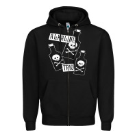 Black alkaline trio Zipper Hoodie - artisFamous