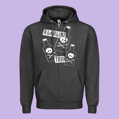 Alkaline Trio Zipper Hoodie Designed By Artisfamous