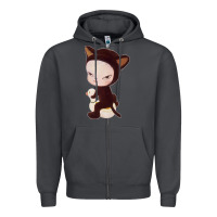 Smoke Yoshitomo Nara Cute Cat Zipper Hoodie - artisFamous
