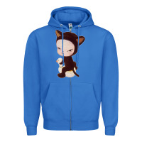 True Royal Yoshitomo Nara Cute Cat Zipper Hoodie - artisFamous