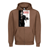 Chestnut scarfaces Zipper Hoodie - artisFamous