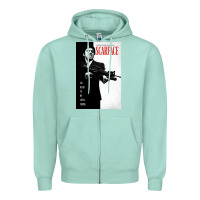 Seafoam scarfaces Zipper Hoodie - artisFamous