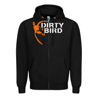 Black dirty bird Zipper Hoodie - artisFamous