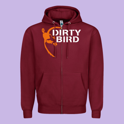Dirty Bird Zipper Hoodie Designed By Artisfamous