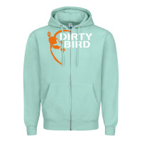Seafoam dirty bird Zipper Hoodie - artisFamous