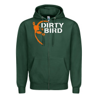 Sports Green dirty bird Zipper Hoodie - artisFamous