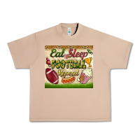 Burro eat sleep football repeat tumbler Urban Heavy Tee - BundleAndBundleShop