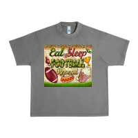Tornado eat sleep football repeat tumbler Urban Heavy Tee - BundleAndBundleShop