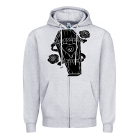Heather Grey alkaline trio Zipper Hoodie - artisFamous