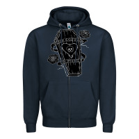 Navy alkaline trio Zipper Hoodie - artisFamous