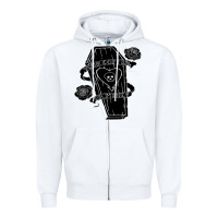 White alkaline trio Zipper Hoodie - artisFamous
