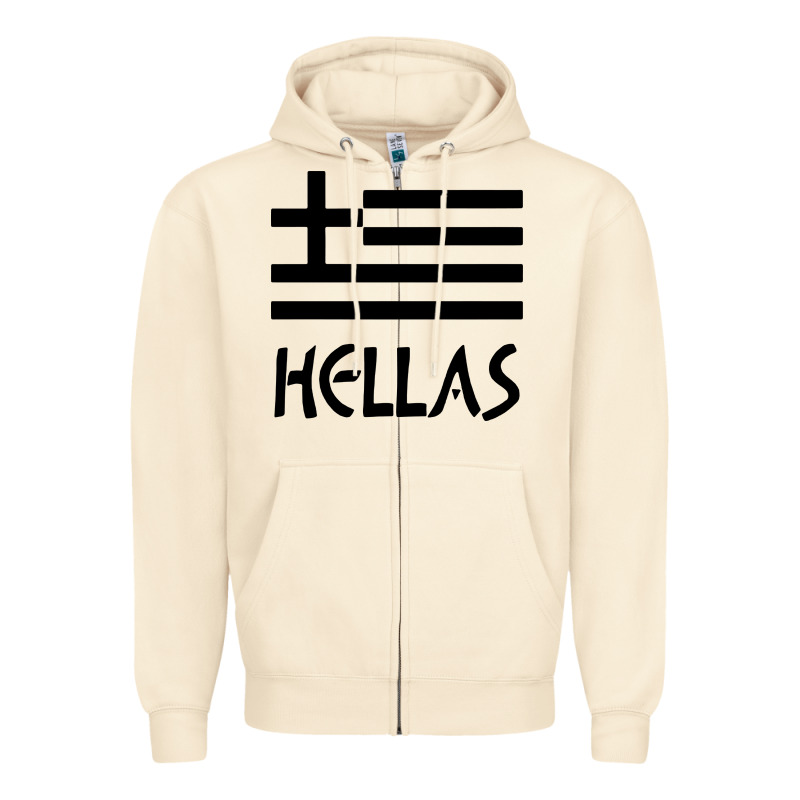 Greece Hellas Zipper Hoodie by artisFamous | Teevron