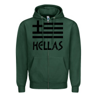 Sports Green greece hellas Zipper Hoodie - artisFamous