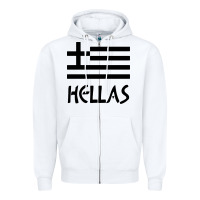 White greece hellas Zipper Hoodie - artisFamous