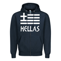 Navy greece hellas Zipper Hoodie - artisFamous