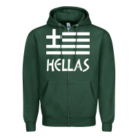Sports Green greece hellas Zipper Hoodie - artisFamous