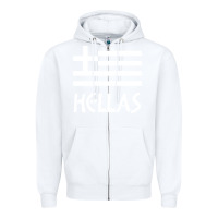 White greece hellas Zipper Hoodie - artisFamous