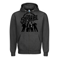 Charcoal Heather Black Man Zipper Hoodie - artisFamous