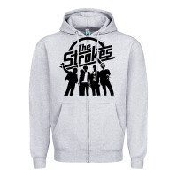 Heather Grey Black Man Zipper Hoodie - artisFamous