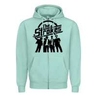 Seafoam Black Man Zipper Hoodie - artisFamous