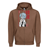 Chestnut aesthetic evangelion Zipper Hoodie - artisFamous