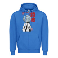 True Royal aesthetic evangelion Zipper Hoodie - artisFamous