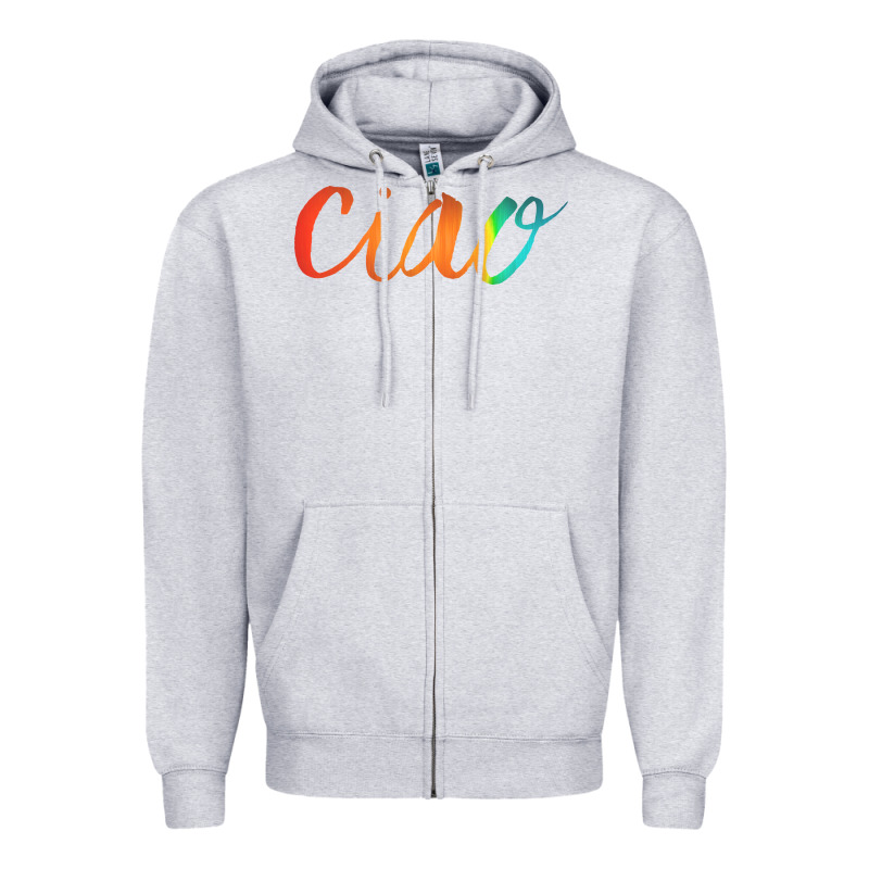 Ciao Italian Saying Zipper Hoodie by artisFamous | Teevron