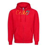 Red ciao italian saying Zipper Hoodie - artisFamous