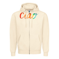 Sandshell ciao italian saying Zipper Hoodie - artisFamous