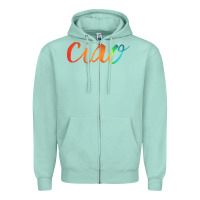 Seafoam ciao italian saying Zipper Hoodie - artisFamous