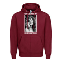 Burgundy vintage janis arts joplin Zipper Hoodie - artisFamous