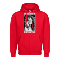 Red vintage janis arts joplin Zipper Hoodie - artisFamous