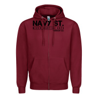 Burgundy navy street kingdom mma mixed martial arts Zipper Hoodie - artisFamous