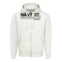 Oatmeal Heather navy street kingdom mma mixed martial arts Zipper Hoodie - artisFamous