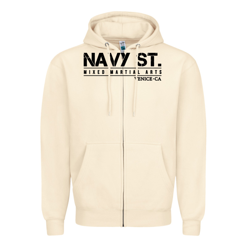 Navy Street Kingdom Mma Mixed Martial Arts Zipper Hoodie by artisFamous | Teevron